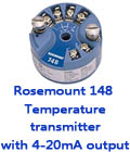 Rosemount 148 Temperature transmitter with 4-20mA output 