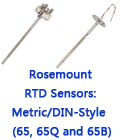 Rosemount RTD Sensors: Metric/DIN-Style  (65, 65Q and 65B) 