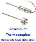 Rosemount Thermocouples: Metric/DIN-Style (185, 1067) 