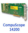 CompuScope 14200 200 MS/s, 14 Bit Waveform Digitizer for PCI Bus